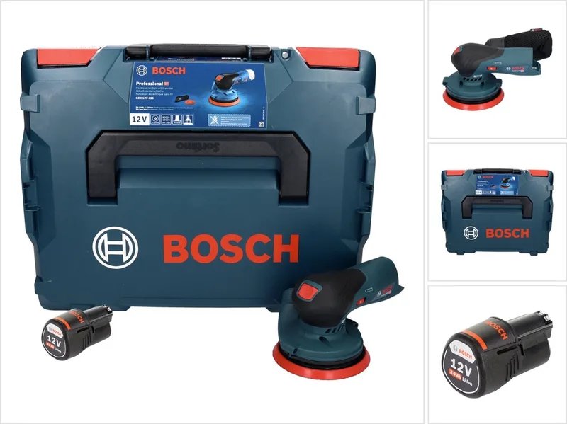 Bosch GEX 12V-125 Professionele snoerloze excenterschuurmachine 12 V 125 mm borstelloos + 1x accu 3.0 Ah + L-Boxx - zonder oplader by Bosch Professional – product image