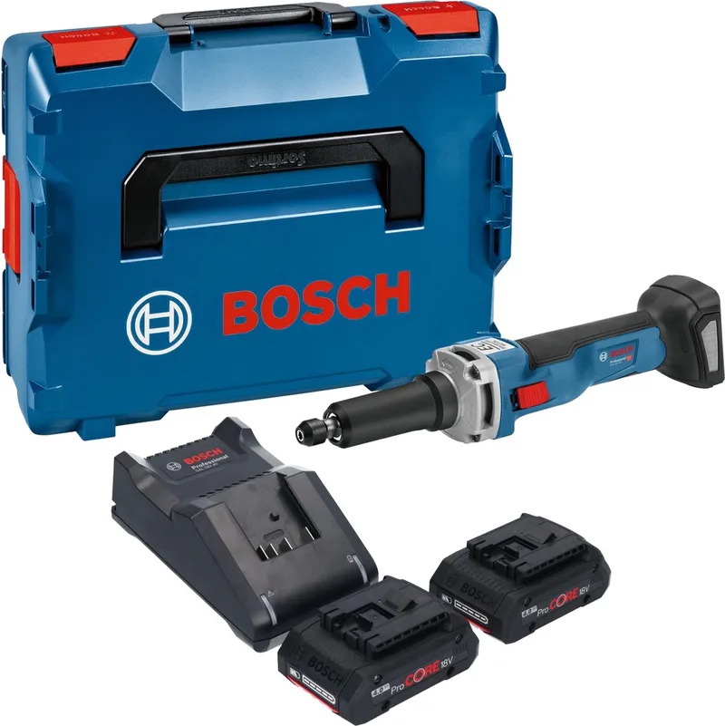 Bosch GGS 18V-23 LC Professionele rechte accuslijpmachine 18 V borstelloos + 2x ProCORE accu 4.0 Ah + lader + L-Boxx von Bosch Professional – Produktbild