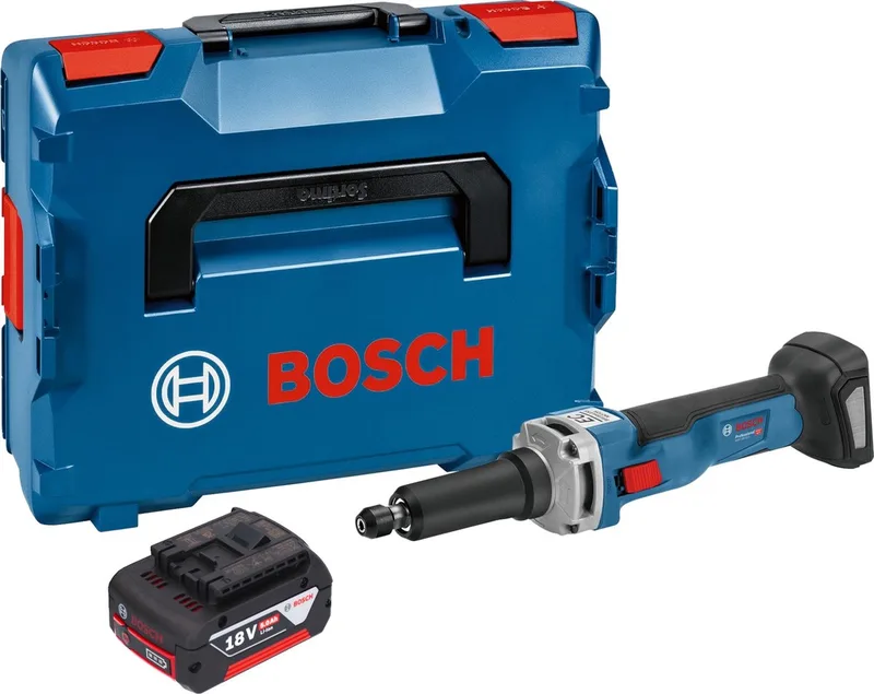 Bosch GGS 18V-23 LC Professionele rechte accuslijpmachine 18 V borstelloos + 1x accu 5.0 Ah + L-Boxx - zonder lader de Bosch Professional – image du produit