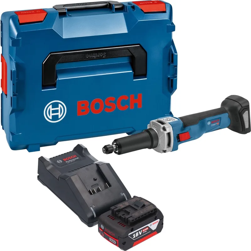 Bosch GGS 18V-23 LC Professionele rechte accuslijpmachine 18 V borstelloos + 1x accu 5.0 Ah + lader + L-Boxx de Bosch Professional – image du produit