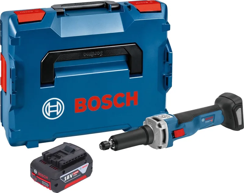 Bosch GGS 18V-23 LC Professionele rechte accuslijpmachine 18 V borstelloos + 1x accu 4.0 Ah + L-Boxx - zonder lader de Bosch Professional – image du produit