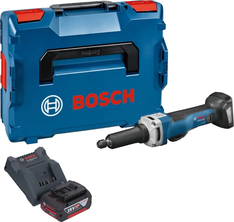 Bosch GGS 18V-23 PLC Professionele rechte accuslijpmachine 18 V borstelloos + 1x accu 4.0 Ah + lader + L-Boxx by Bosch Professional – product image