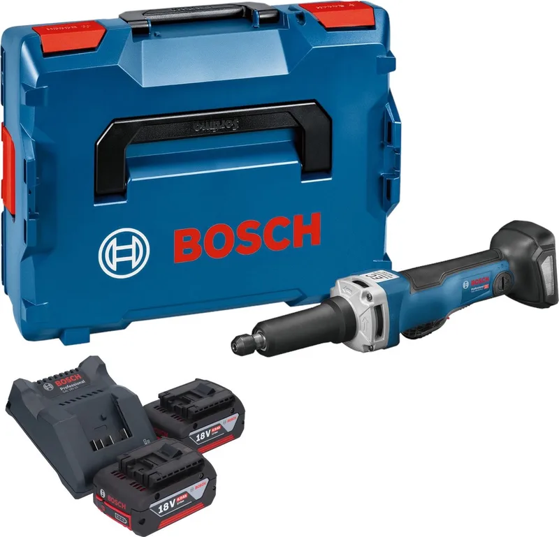 Bosch GGS 18V-23 PLC Professionele rechte accuslijpmachine 18 V borstelloos + 2x accu 4.0 Ah + lader + L-Boxx by Bosch Professional – product image