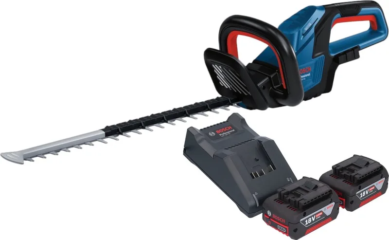 Bosch GHE 18V-50 Professionele accu heggenschaar 18 V 50 cm borstelloos + 2x accu 4.0 Ah + lader by Bosch Professional – product image