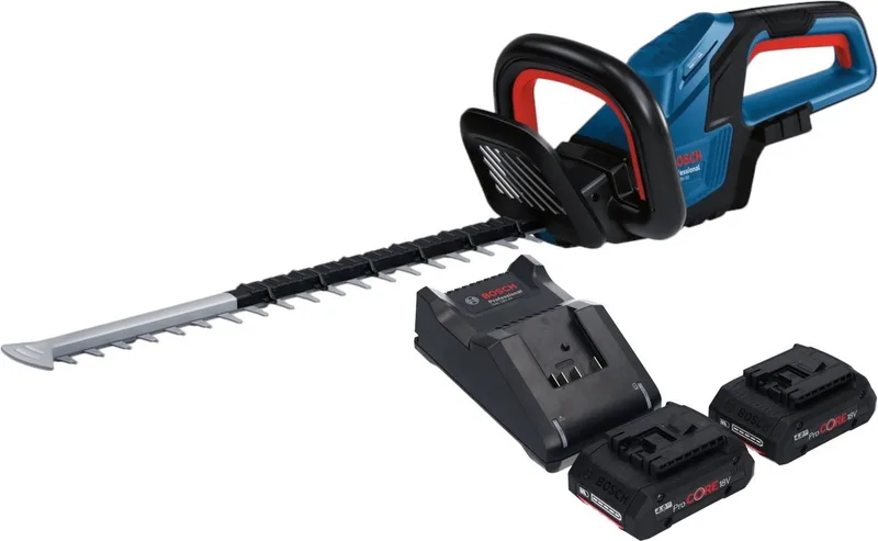 Bosch GHE 18V-50 Professionele accu heggenschaar 18 V 50 cm borstelloos + 2x ProCORE accu 4.0 Ah + lader de Bosch Professional – image du produit