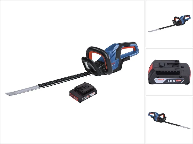 Bosch GHE 18V-60 Professionele accu heggenschaar 18 V 60 cm borstelloos + 1x accu 2.0 Ah - zonder oplader de Bosch Professional – image du produit