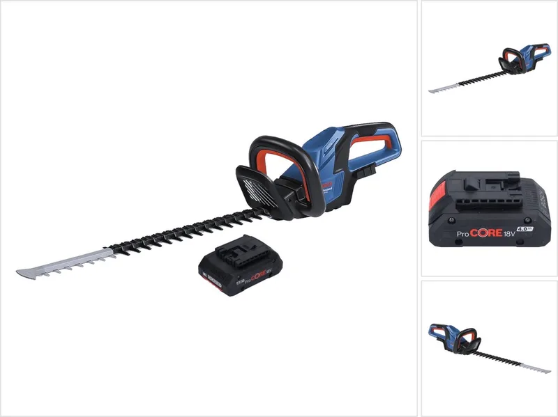 Bosch GHE 18V-60 Professionele accu heggenschaar 18 V 60 cm borstelloos + 1x ProCORE accu 4.0 Ah - zonder oplader de Bosch Professional – image du produit
