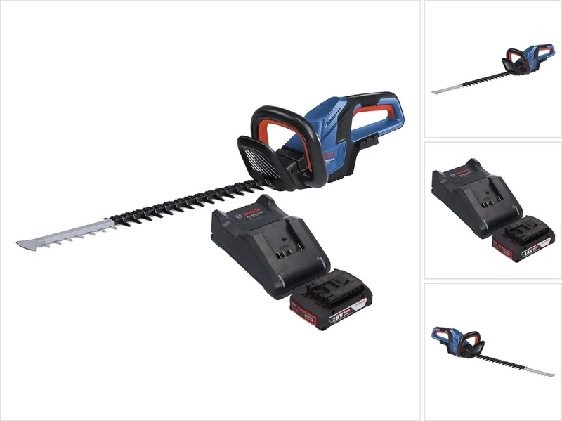 Bosch GHE 18V-60 Professionele accu heggenschaar 18 V 60 cm borstelloos + 1x accu 2.0 Ah + lader de Bosch Professional – image du produit
