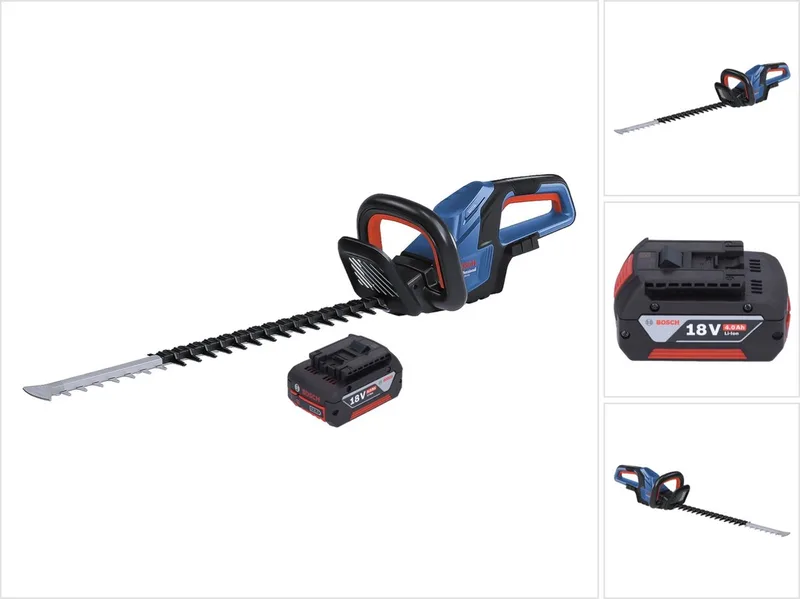 Bosch GHE 18V-60 Professionele accu heggenschaar 18 V 60 cm borstelloos + 1x accu 4.0 Ah - zonder oplader de Bosch Professional – image du produit