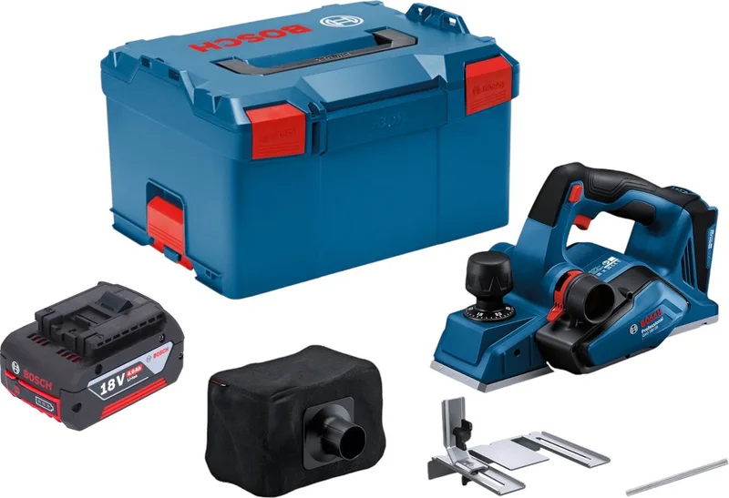 Bosch GHO 18V-26 Professionele accuschaafmachine 18 V 2,6 mm borstelloos + 1x accu 4.0 Ah + L-Boxx - zonder oplader by Bosch Professional – product image