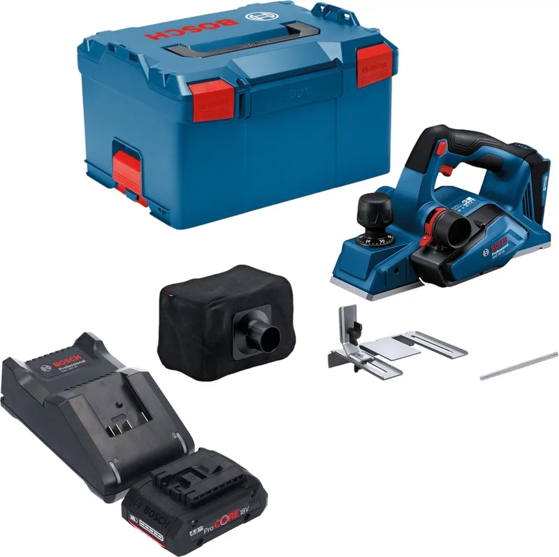 Bosch GHO 18V-26 Professionele accuschaafmachine 18 V 2,6 mm borstelloos + 1x ProCORE accu 4.0 Ah + lader + L-Boxx de Bosch Professional – image du produit