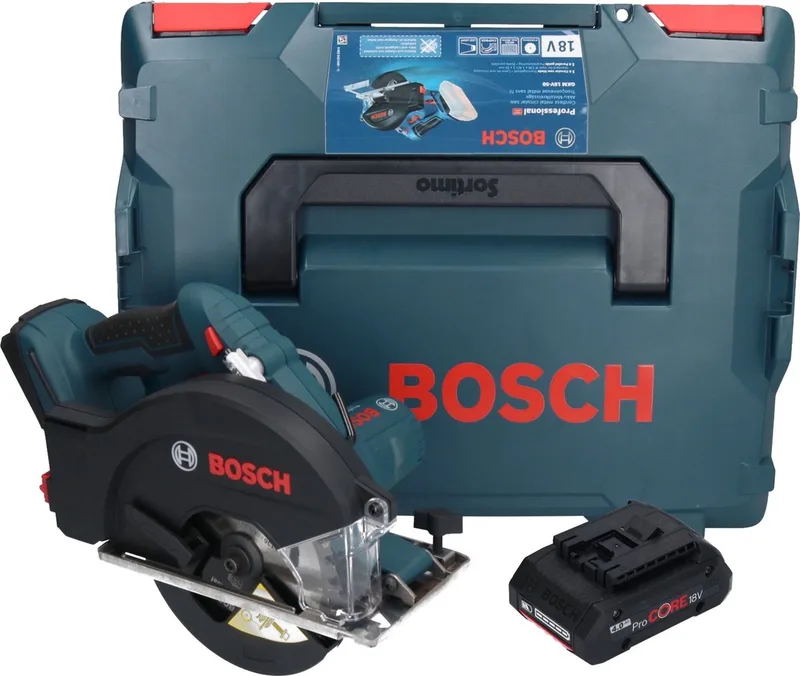 Bosch GKM 18V-50 Professional accu-metaalhandcirkelzaag 18 V 136 mm borstelloos + 1x ProCORE-accu 4,0 Ah + L-Boxx - zonder oplader de Bosch Professional – image du produit