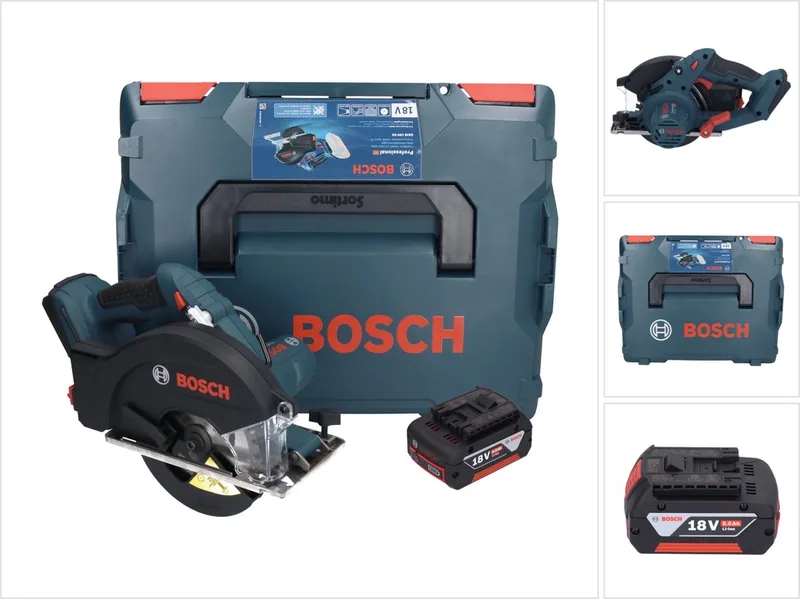Bosch GKM 18V-50 Professionele accu metaalcirkelzaag 18 V 136 mm borstelloos + 1x accu 5.0 Ah + L-Boxx - zonder oplader de Bosch Professional – image du produit