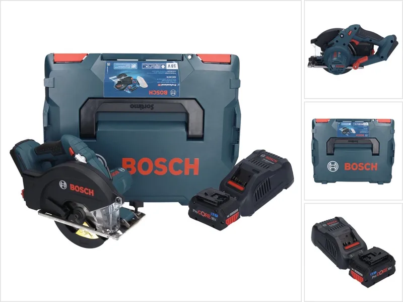 Bosch GKM 18V-50 Professionele accu metaalcirkelzaag 18 V 136 mm borstelloos + 1x ProCORE accu 8.0 Ah + lader + L-Boxx de Bosch Professional – image du produit