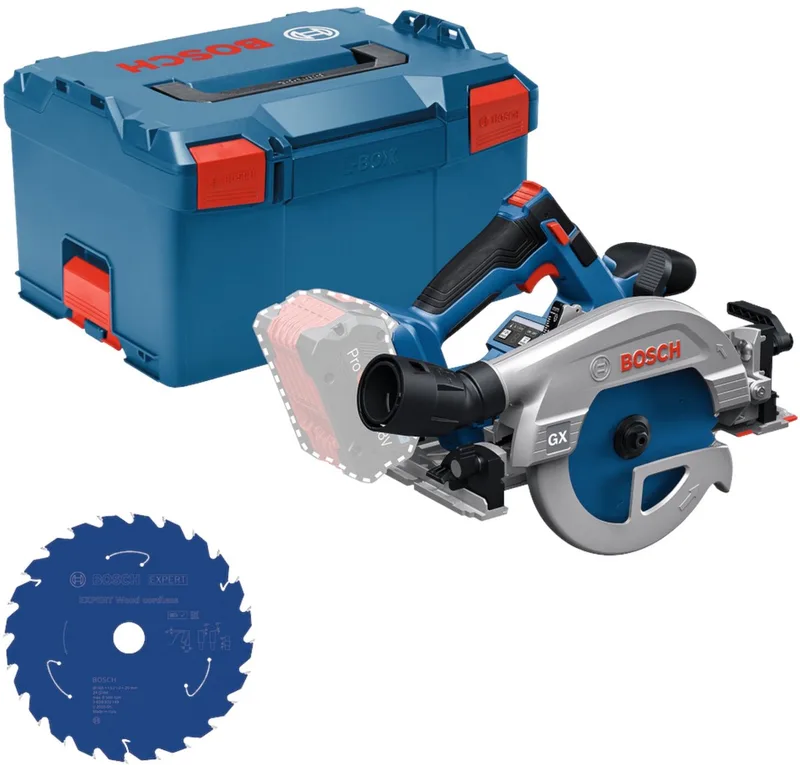 Bosch GKS 18V-57-2 GX Professional accu-cirkelzaag 18 V 165 mm ( 0615A500DZ ) Brushless + L-Boxx - zonder accu, zonder lader de Bosch Professional – image du produit