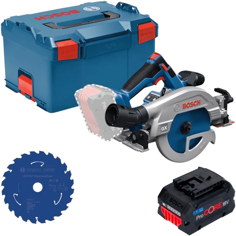 Bosch GKS 18V-57-2 GX Professional accu-cirkelzaag 18 V 165 mm borstelloos + 1x ProCORE-accu 8,0 Ah + L-Boxx - zonder oplader de Bosch Professional – image du produit
