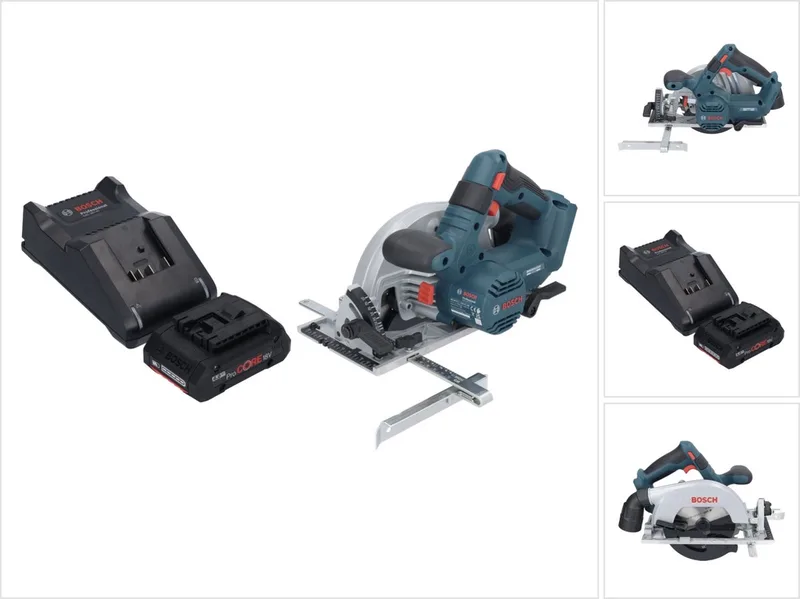 Bosch GKS 18V-57-2 Professional accu-cirkelzaag 18 V 165 mm borstelloos + 1x ProCORE accu 4,0 Ah + oplader von Bosch Professional – Produktbild
