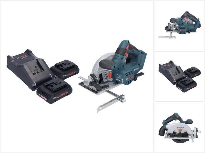 Bosch GKS 18V-57-2 Professional accu-cirkelzaag 18 V 165 mm borstelloos + 2x ProCORE accu 4,0 Ah + oplader by Bosch Professional – product image