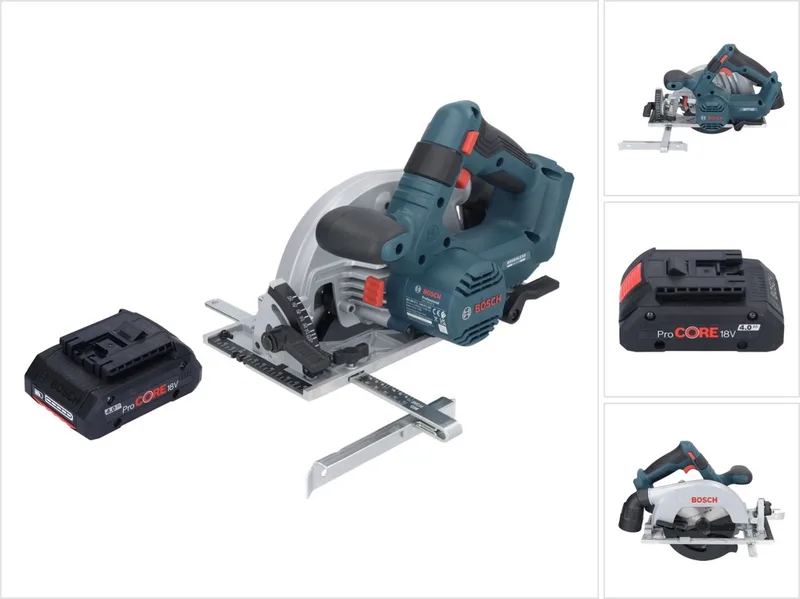 Bosch GKS 18V-57-2 Professionele accucirkelzaag 18 V 165 mm borstelloos + 1x ProCORE accu 4.0 Ah - zonder oplader de Bosch Professional – image du produit
