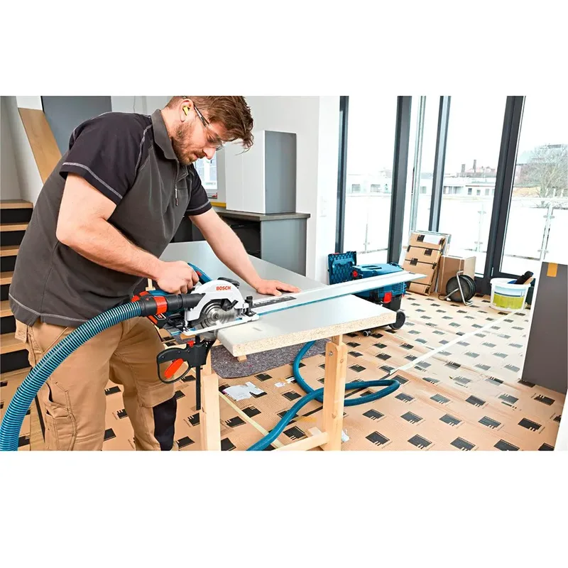 Bosch GKS 18V-57 G 18V Li-Ion accu cirkelzaag set (2x 4,0Ah accu) in L-Boxx - 165mm van Bosch Professional – productafbeelding 6 van 6