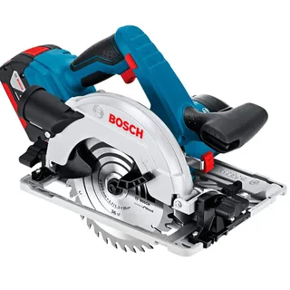 Bosch GKS 18V-57 G 18V Li-Ion accu cirkelzaag set (2x 4,0Ah accu) in L-Boxx - 165mm van Bosch Professional – productafbeelding 2 van 6