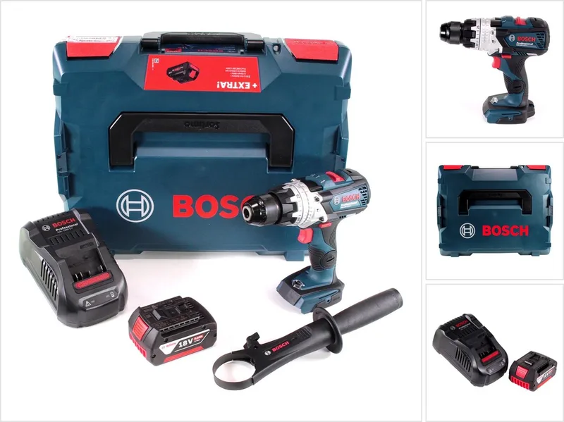 Bosch GSB 18V-110 C accu klopboormachine Professional 18V 110Nm + 1x accu 5.0 Ah + lader + L-Boxx de Bosch Professional – image du produit