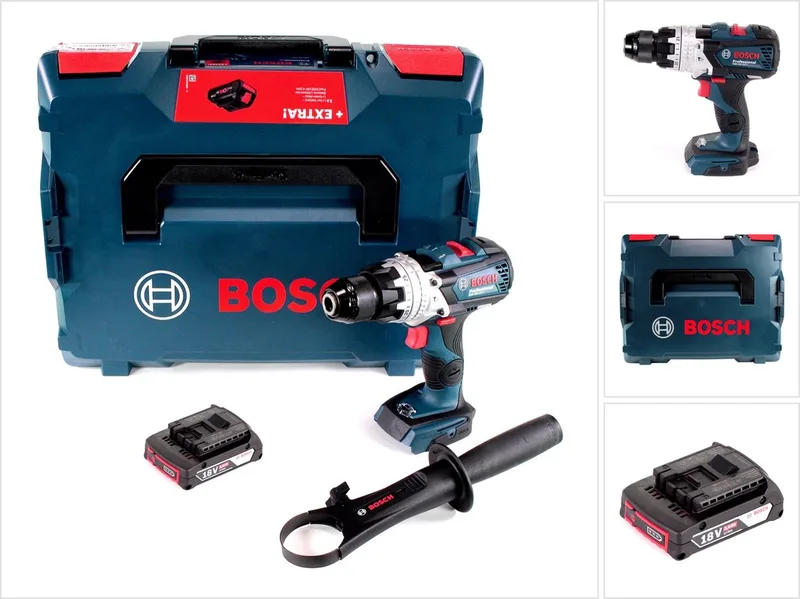 Bosch GSB 18V-110 C accu-klopboormachine Professional 18V 110 Nm + 1x accu 2,0 Ah + L-Boxx - zonder oplader de Bosch Professional – image du produit