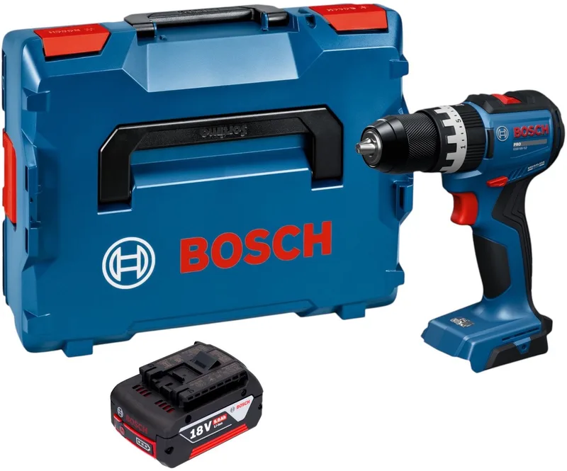Bosch GSB 18V-52 Professional accu-slagboormachine 18 V 70 Nm borstelloos + 1x accu 5,0 Ah + L-Boxx - zonder oplader von Bosch Professional – Produktbild