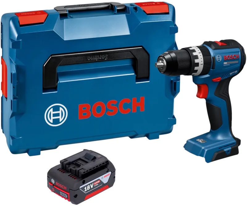 Bosch GSB 18V-52 Professional accu-slagboormachine 18 V 70 Nm borstelloos + 1x accu 4,0 Ah + L-Boxx - zonder oplader by Bosch Professional – product image