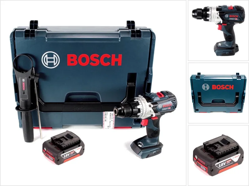 Bosch GSB 18V-85 C accu klopboormachine 18V 85Nm 1/2" borstelloos + 1x oplaadbare accu 5.0Ah + L-Boxx - zonder oplader de Bosch Professional – image du produit