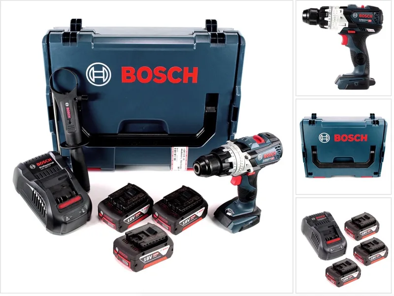 Bosch GSB 18V-85 C accu klopboormachine 18V 85Nm 1/2" borstelloos + 3x accu 5.0Ah + lader + L-Boxx fra Bosch Professional – produktbillede