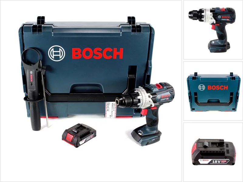 Bosch GSB 18V-85 C accu-slagboormachine 18V 85Nm 1/2" borstelloos + 1x accu 2,0Ah + L-Boxx - zonder lader by Bosch Professional – product image
