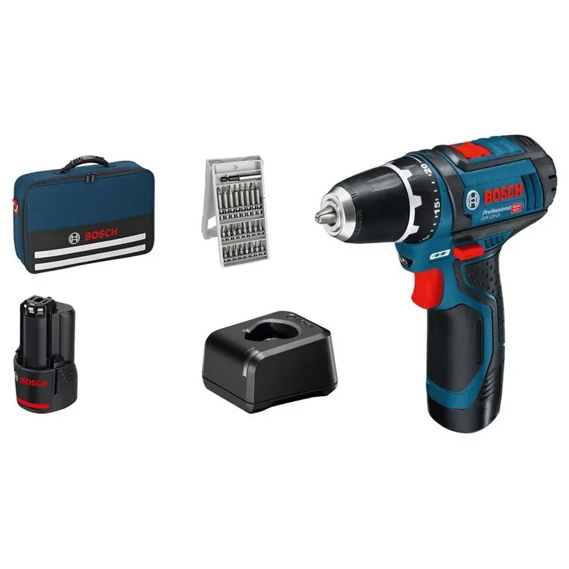 Bosch - GSR 12V-15 - Cordless Drill Driver - Complete Set van Bosch Professional – productafbeelding 2 van 3