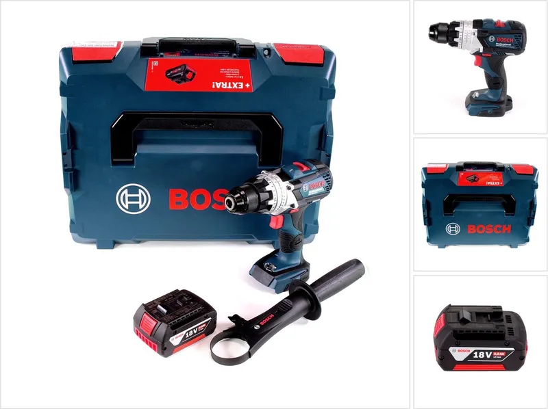 Bosch GSR 18V-110 C accuboormachine 18V 110 Nm borstelloos + 1x accu 5,0 Ah + L-Boxx - zonder oplader de Bosch Professional – image du produit