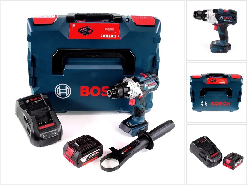 Bosch GSR 18V-110 C accuboormachine 18V 110 Nm borstelloos + 1x accu 5,0 Ah + oplader + L-Boxx de Bosch Professional – image du produit