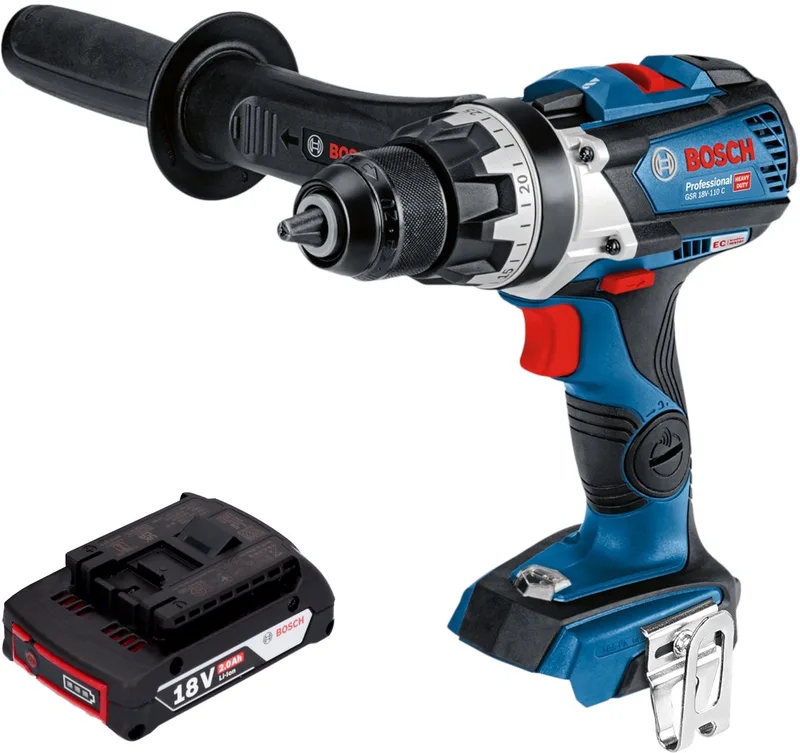 Bosch GSR 18V-110 C Accuboormachine 18V 110Nm Brushless Solo ( 06019G0108 ) - zonder accu, zonder oplader de Bosch Professional – image du produit