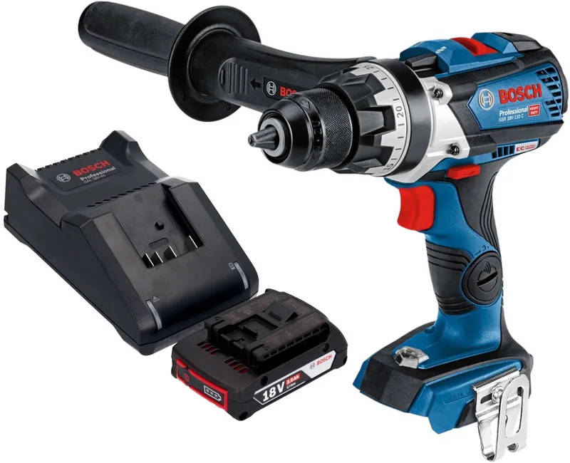 Bosch GSR 18V-110 C Accuboormachine 18V 110Nm Brushless Solo ( 06019G0108 ) - zonder accu, zonder oplader de Bosch Professional – image du produit