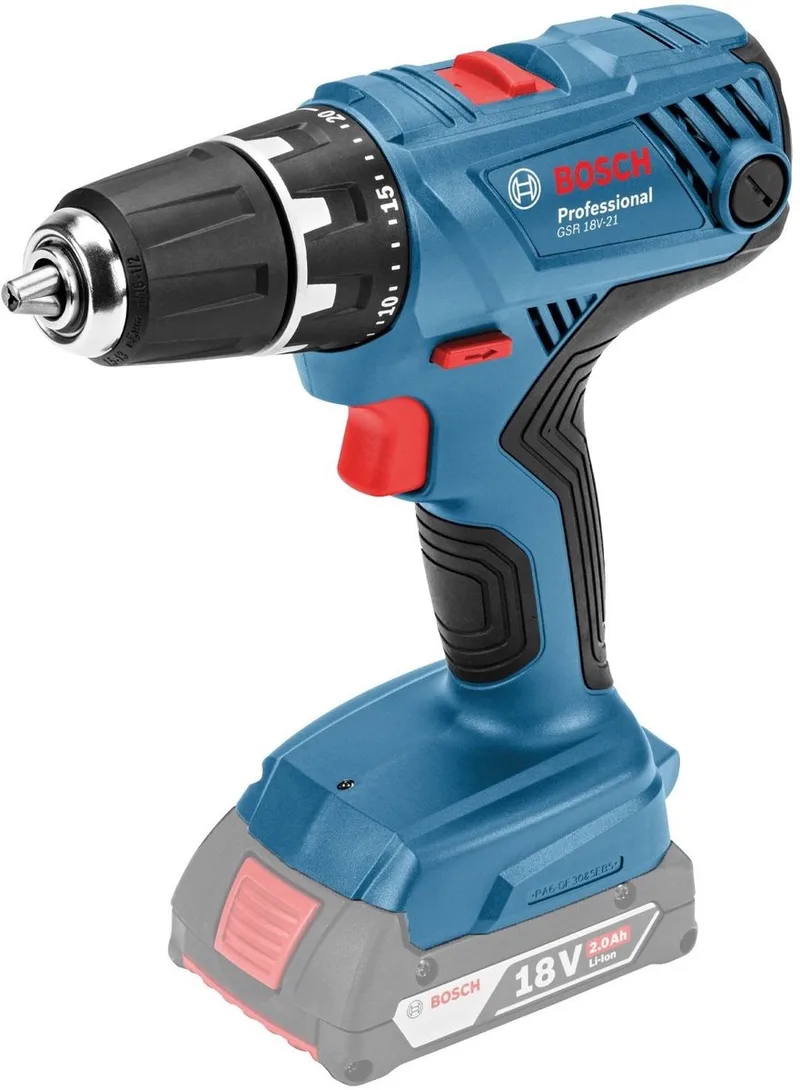 Bosch - GSR 18V-21 - Cordless Drill Driver - Solo van Bosch Professional – productafbeelding