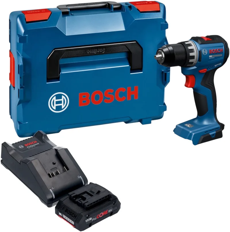 Bosch GSR 18V-52 Professional accuboormachine 18 V 70 Nm borstelloos + 1x ProCORE-accu 4,0 Ah + oplader + L-Boxx von Bosch Professional – Produktbild