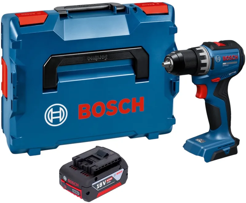 Bosch GSR 18V-52 Professional accuboormachine 18 V 70 Nm borstelloos + 1x accu 4,0 Ah + L-Boxx - zonder oplader de Bosch Professional – image du produit