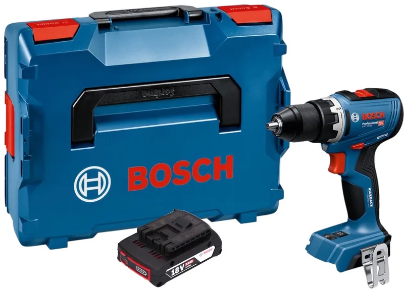 Bosch GSR 18V-65 Professional accuboormachine 18 V 63 Nm borstelloos + 1x accu 2,0 Ah + L-Boxx - zonder oplader de Bosch Professional – image du produit
