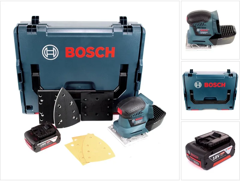 Bosch GSS 18V-10 accu vlakschuurmachine 18V + 1x accu 4.0Ah + L-Boxx - zonder oplader de Bosch Professional – image du produit