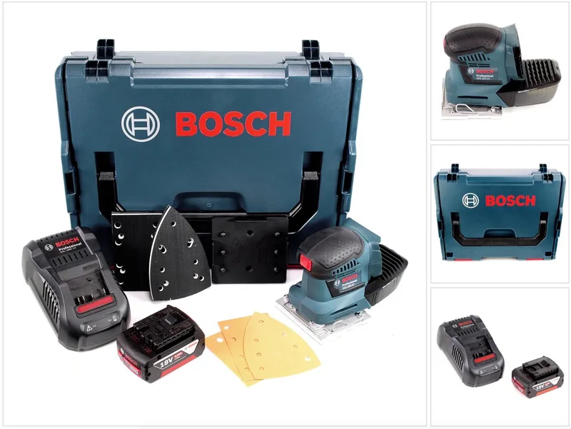 Bosch GSS 18V-10 accu vlakschuurmachine 18V + 1x accu 4.0Ah + lader + L-Boxx von Bosch Professional – Produktbild