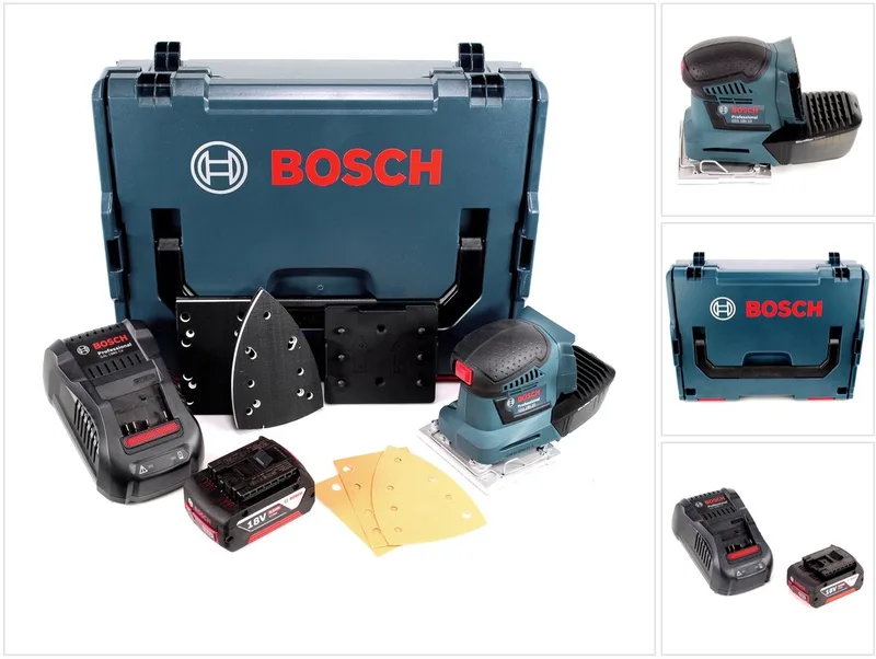 Bosch GSS 18V-10 accu vlakschuurmachine 18V + 1x accu 5.0Ah + lader + L-Boxx von Bosch Professional – Produktbild