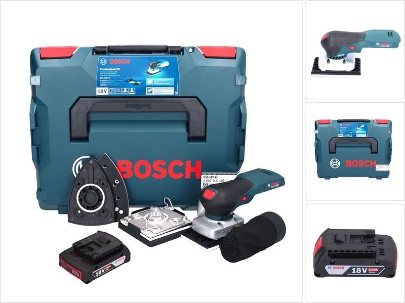 Bosch GSS 18V-13 accu vlakschuurmachine 18 V + 1x accu 2.0 Ah + L - zonder oplader by Bosch Professional – product image