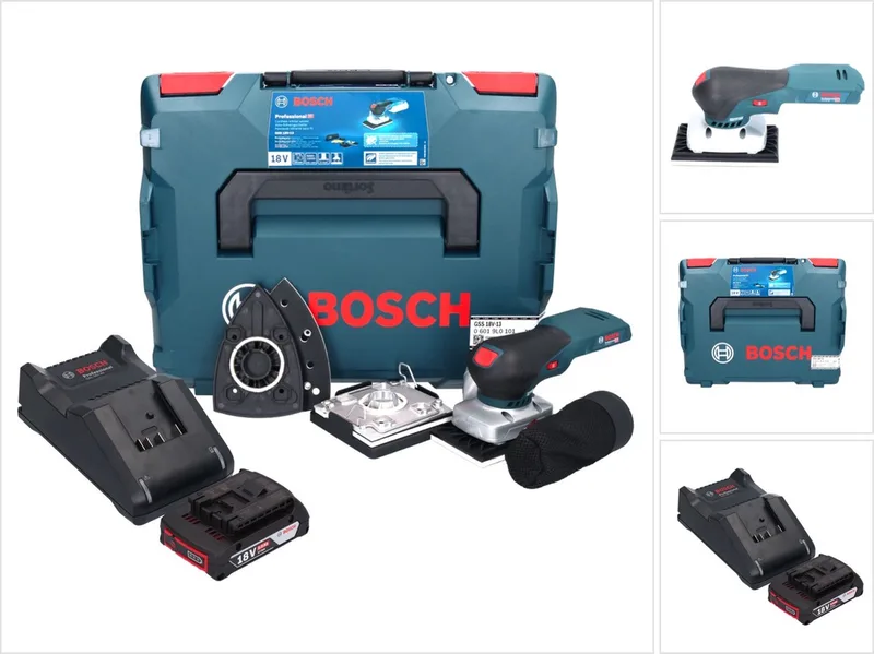Bosch GSS 18V-13 accu vlakschuurmachine 18 V + 1x accu 2.0 Ah + lader + L von Bosch Professional – Produktbild