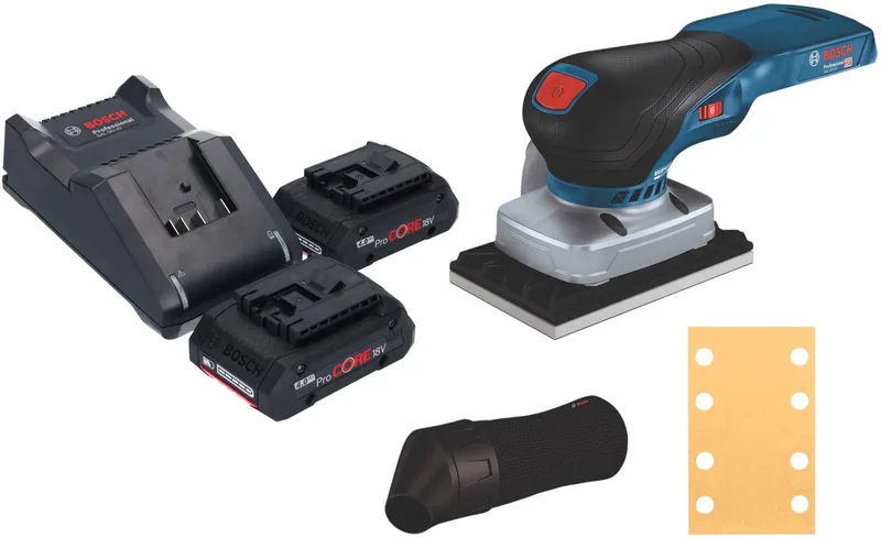 Bosch GSS 18V-13 Professional accu-excentrische schuurmachine 18 V 100 x 110 mm + 2x ProCORE-accu 4,0 Ah + oplader by Bosch Professional – product image