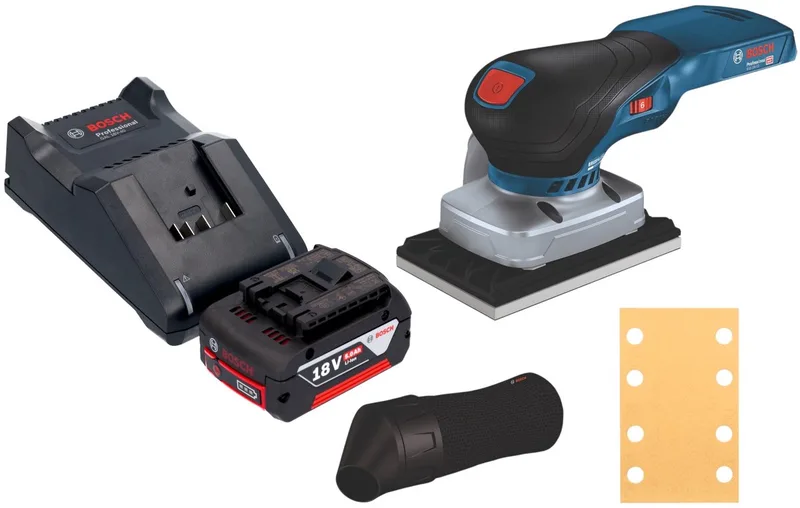 Bosch GSS 18V-13 Professional accu-excentrische schuurmachine 18 V 100 x 110 mm + 1x accu 5,0 Ah + oplader by Bosch Professional – product image