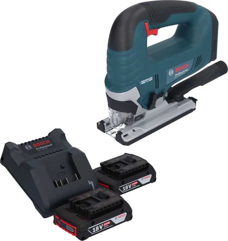 Bosch GST 18V-125 B Professional accu-decoupeerzaag 18 V 125 mm borstelloos + 2x accu 2,0 Ah + oplader van Bosch Professional – productafbeelding