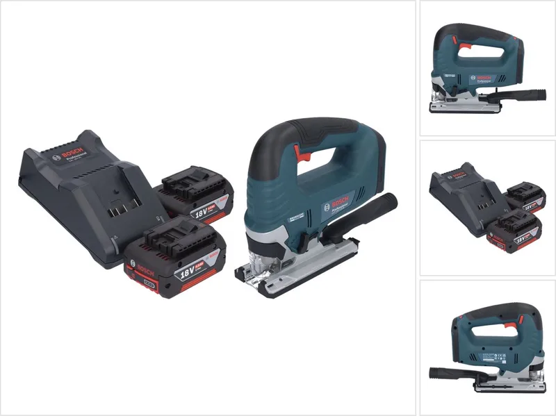 Bosch GST 18V-125 B Professional accu-decoupeerzaag 18 V 125 mm borstelloos + 2x accu 4,0 Ah + oplader von Bosch Professional – Produktbild